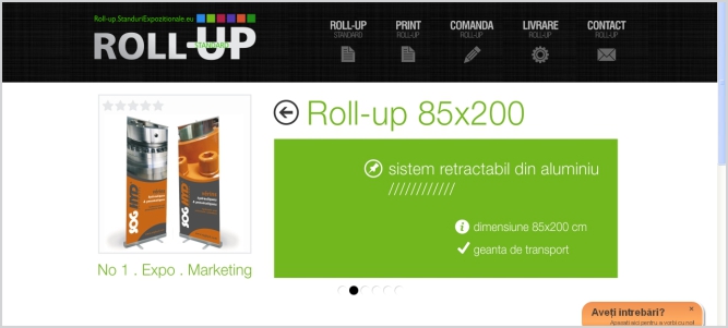 click pentru a vedea gama de produse Roll-up Standard